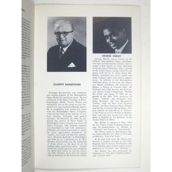 Carmen Opera Program 1964 Seton Hall University Cehanovsky Nell Rankin Shirley - Picture 4 of 9